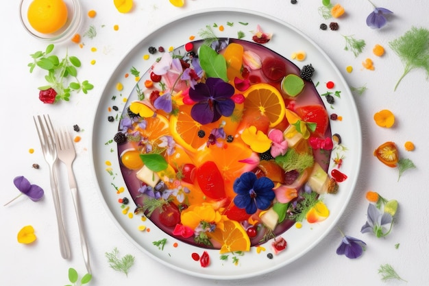 Zdrowe danie na talerzu